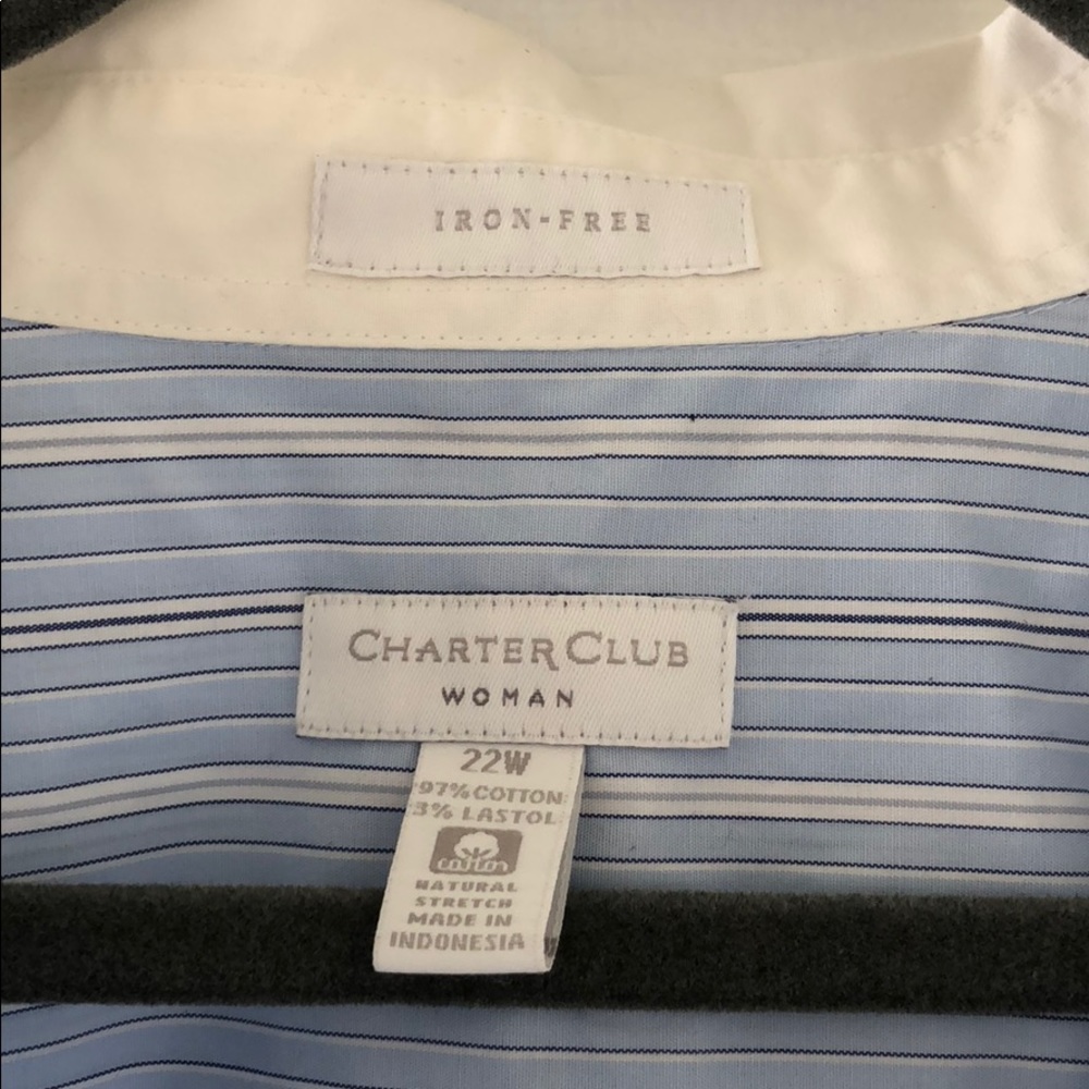 Blue Button Down - Picture 4 of 6